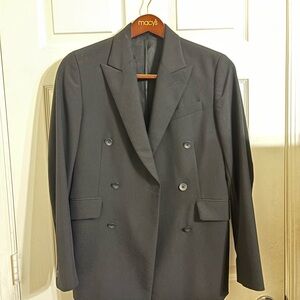 Rag & Bone Men's Black Double-Breasted Blazer